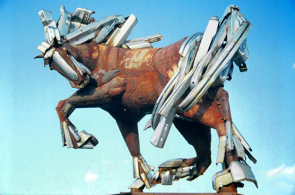 Alternate view of horse